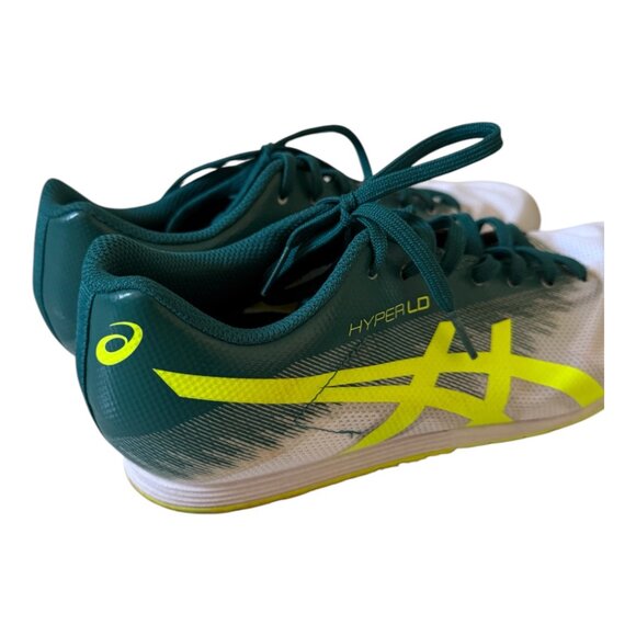 ASICS Unisex's HYPER LD 6 Track & Field Shoes, 8.5 US, WHITE/SAFETY YELLOW - Picture 3 of 5